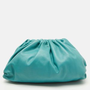 Bottega Veneta Turquoise Blue Leather Teen Pouch Clutch, Clutches & Special Occasion Bags - Luxury Closet catalog