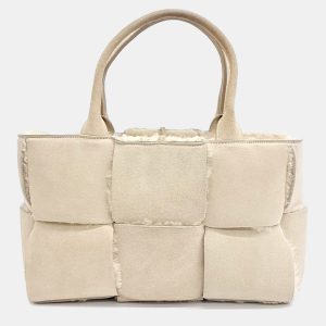 Bottega Veneta Beige Suede Arco Tote Bag, Tote Handbags - Luxury Closet catalog