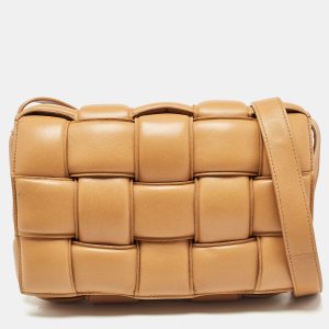 Bottega Veneta Tan Intreccio Leather Padded Cassette Shoulder Bag, Shoulder Bags - Luxury Closet catalog