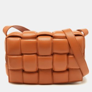 Bottega Veneta Pale Orange Leather Padded Cassette Flap Shoulder Bag, Shoulder Bags - Luxury Closet catalog