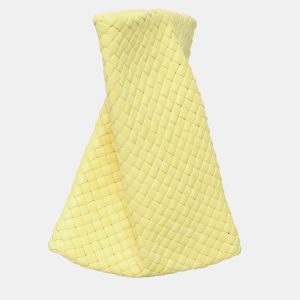 Bottega Veneta Yellow Leather Intrecciato Criss Cross Clutch, Clutches & Special Occasion Bags - Luxury Closet catalog