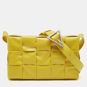 Bottega Veneta Yellow Leather Cassette Shoulder Bag, Shoulder Bags - Luxury Closet catalog