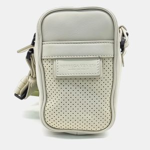 Bottega Veneta White Leather Crossbody Bag, Handbags - Luxury Closet catalog
