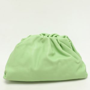 Bottega Veneta Green Leather Pouch Bag, Clutches & Special Occasion Bags - Luxury Closet catalog