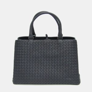 Bottega Veneta Navy Blue Intrecciato Leather Tote Bag, Tote Handbags - Luxury Closet catalog
