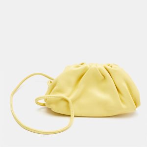 Bottega Veneta Yellow Leather Extra Mini The Pouch Bag, Clutches & Special Occasion Bags - Luxury Closet catalog