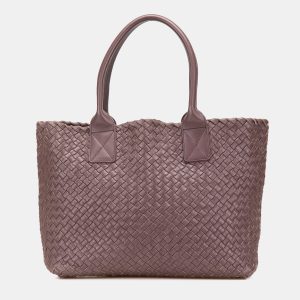 Bottega Veneta Purple Lambskin Intreccio Cabat Mini Tote, Tote Handbags - Luxury Closet catalog