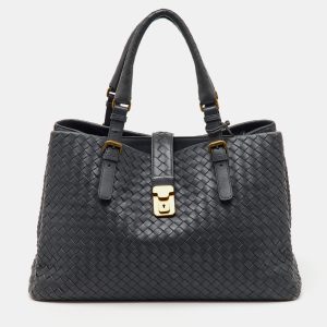 Bottega Veneta Grey Intrecciato Leather Medium Roma Tote, Tote Handbags - Luxury Closet catalog