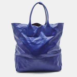 Bottega Veneta Blue Coated Canvas Oversized Tote, Tote Handbags - Luxury Closet catalog