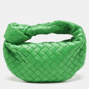 Bottega Veneta Green Intrecciato Leather Mini Jodie Hobo, Shoulder Bags - Luxury Closet catalog