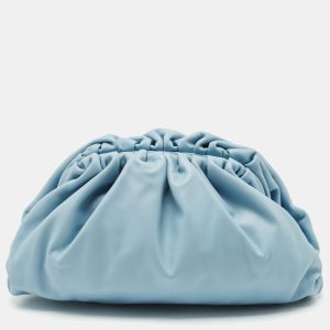 Bottega Veneta Light Blue Leather Classic The Pouch Clutch, Clutches & Special Occasion Bags - Luxury Closet catalog