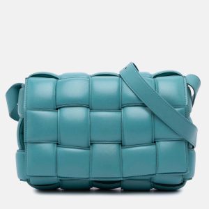 Bottega Veneta Blue Nappa Intrecciato Padded Cassette Crossbody, Handbags - Luxury Closet catalog