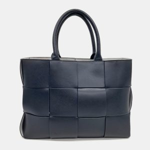 Bottega Veneta Navy Blue Leather Arco Tote and Shoulder Bag, Shoulder Bags - Luxury Closet catalog