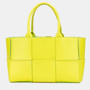 Bottega Veneta Yellow Small Nappa Maxi Intrecciato Arco Tote, Tote Handbags - Luxury Closet catalog
