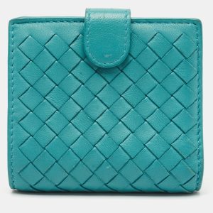 Bottega Veneta Blue Intrecciato Leather French Wallet, Wallets & Money Clips - Luxury Closet catalog