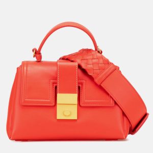 Bottega Veneta Red Mini Nappa Piazza Top Handle Satchel, Satchels - Luxury Closet catalog