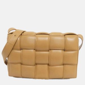 Bottega Veneta Beige Intrecciato Leather Shoulder Bag, Handbags - Luxury Closet catalog