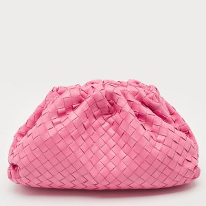 Bottega Veneta Pink Intrecciato Leather Classic The Pouch, Clutches & Special Occasion Bags - Luxury Closet catalog