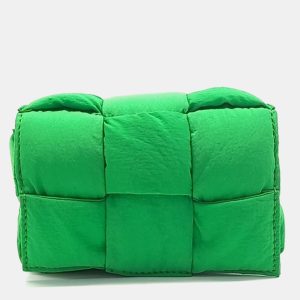 Bottega Veneta Green Fabric Candy Padded Tech Cassette Bag, Handbags - Luxury Closet catalog