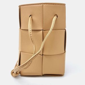 Bottega Veneta Beige Leather Cassette Mini Bucket Bag, Handbags - Luxury Closet catalog