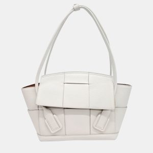 Bottega Veneta White Leather Arco Small bag, Tote Handbags - Luxury Closet catalog