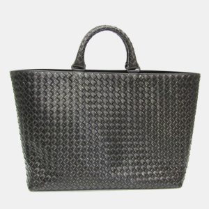 Bottega Veneta Intrecciato Black Leather Handbag, Satchels - Luxury Closet catalog