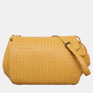 Bottega Veneta Intrecciato  Yellow Leather Messenger Bag, Handbags - Luxury Closet catalog