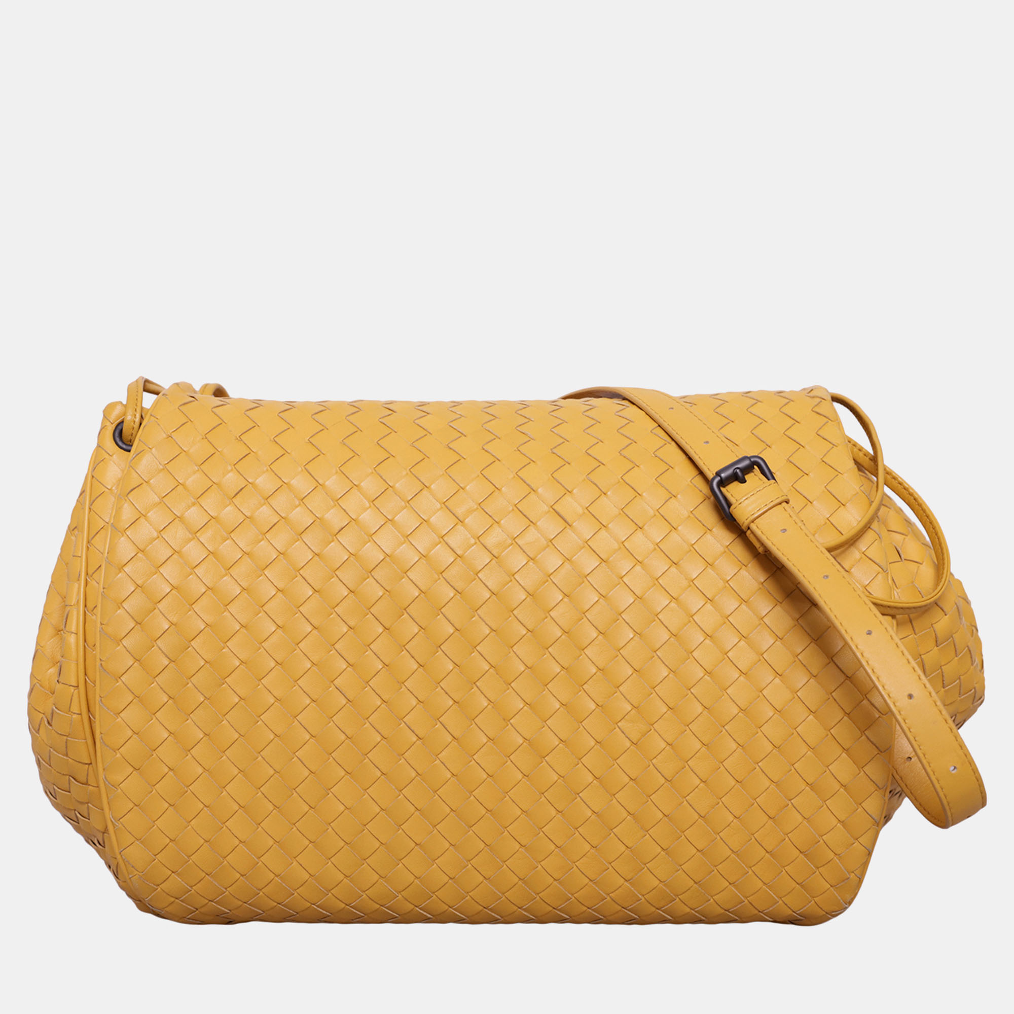 Bottega Veneta Intrecciato Yellow Leather Messenger Bag, Handbags - Luxury Closet catalog