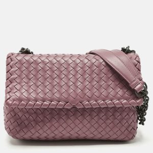 Bottega Veneta Pink Intrecciato Leather Small Olimpia Shoulder Bag, Shoulder Bags - Luxury Closet catalog