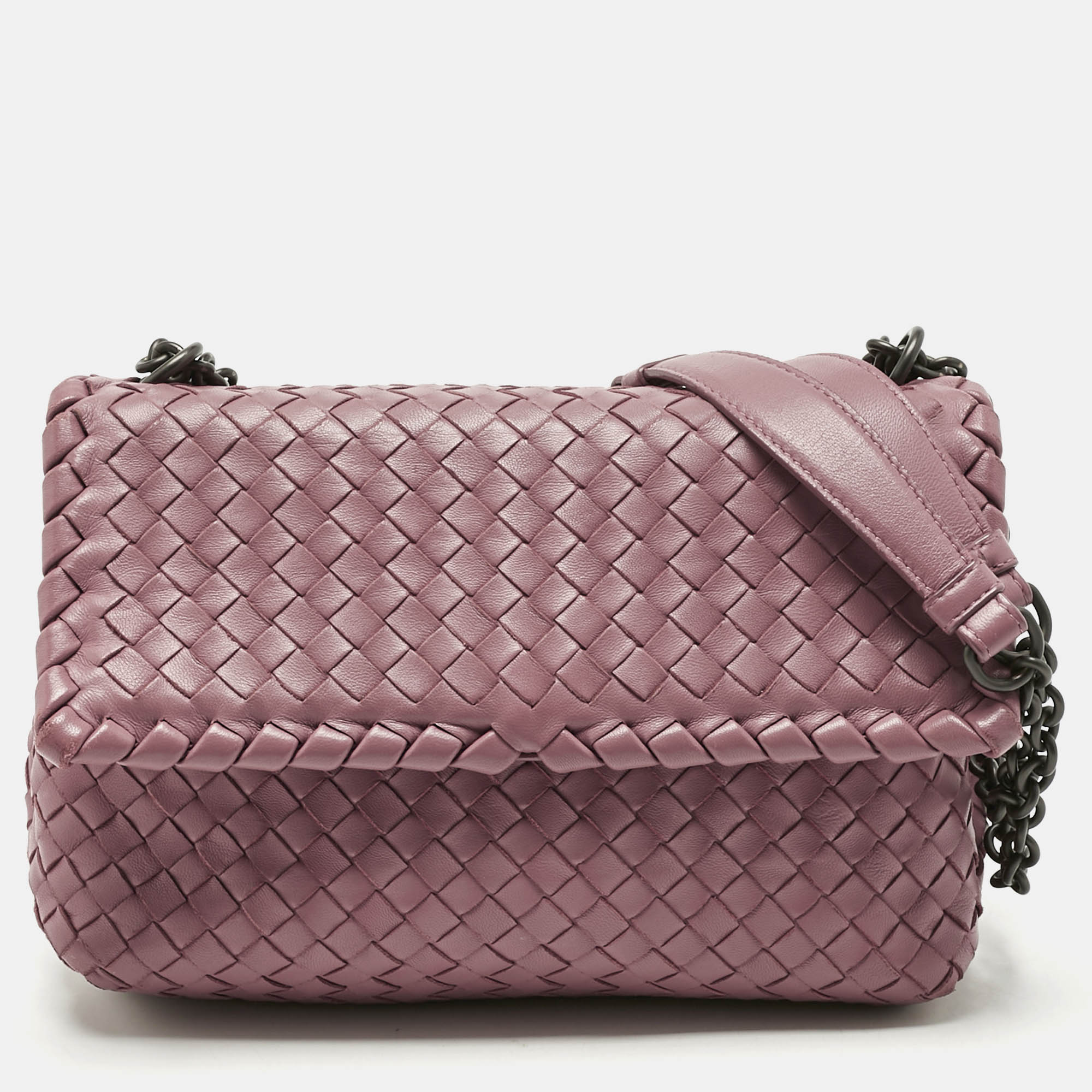 Bottega Veneta Pink Intrecciato Leather Small Olimpia Shoulder Bag, Shoulder Bags - Luxury Closet catalog