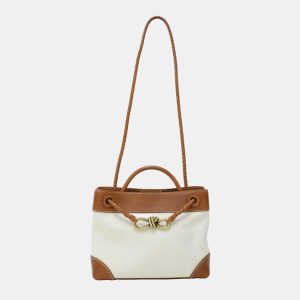 Bottega Veneta Andiamo Small Brown Cotton Tote Bag, Tote Handbags - Luxury Closet catalog