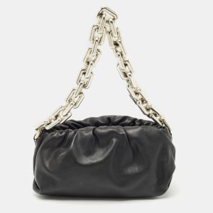Bottega Veneta Black Leather The Chain Pouch Bag, Shoulder Bags - Luxury Closet catalog
