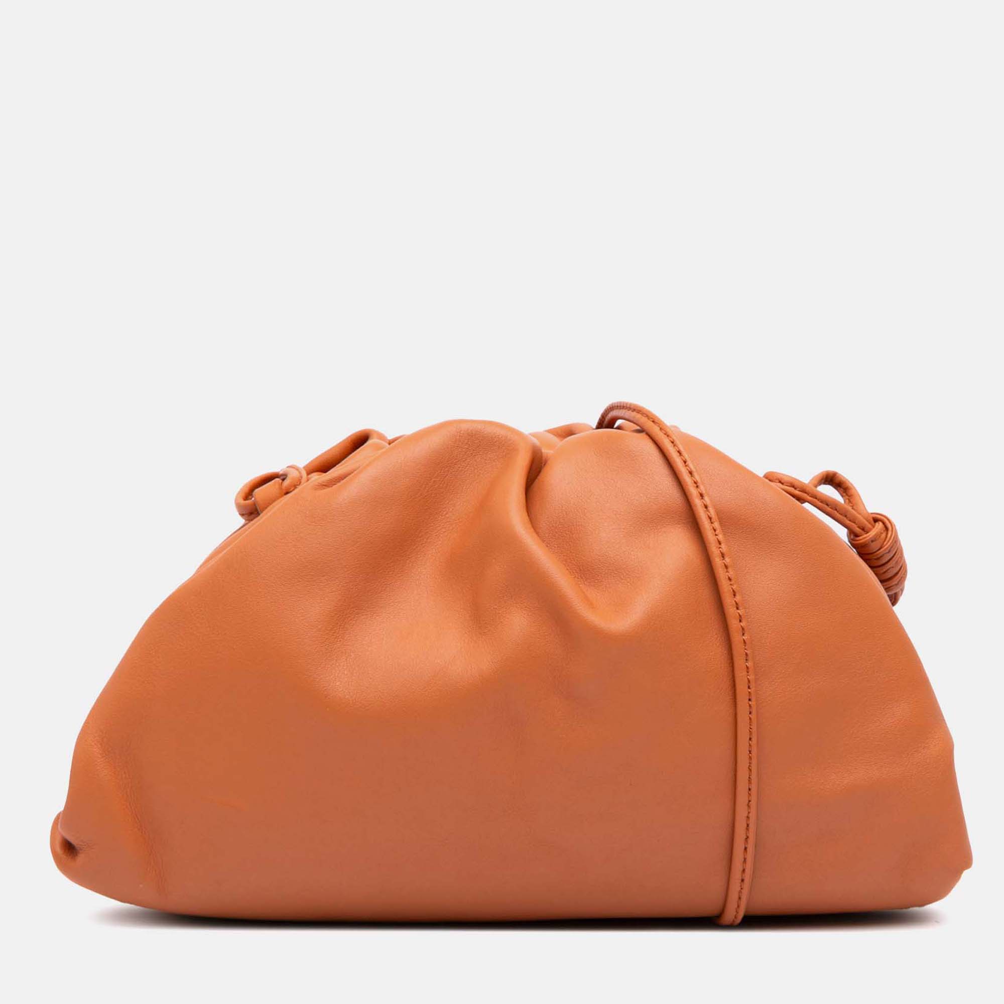 Bottega Veneta Brown Lambskin The Mini Pouch, Shoulder Bags - Luxury Closet catalog