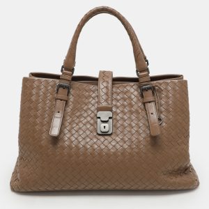 Bottega Veneta Beige Intrecciato Leather Medium Roma Tote, Tote Handbags - Luxury Closet catalog