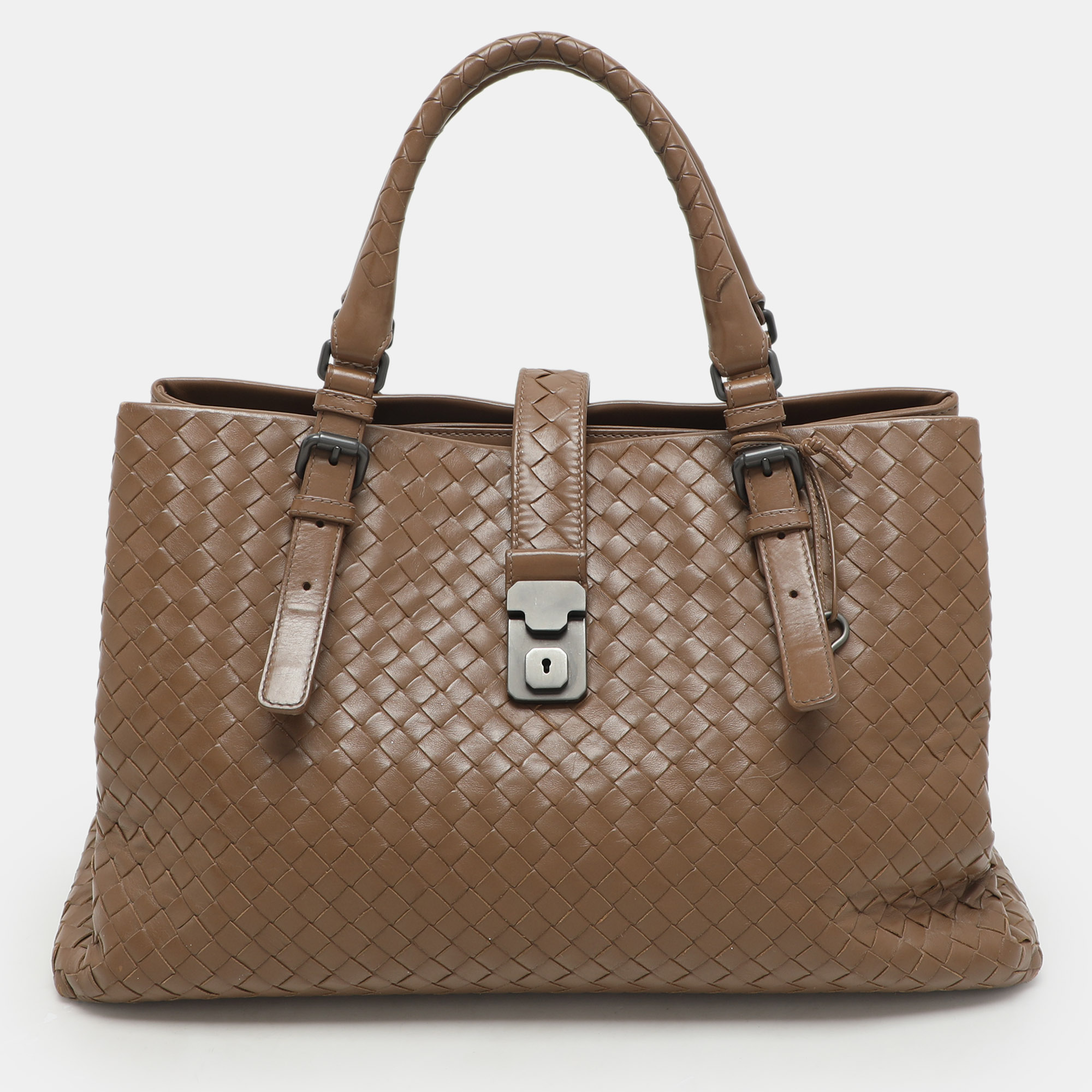 Bottega Veneta Beige Intrecciato Leather Medium Roma Tote, Tote Handbags - Luxury Closet catalog