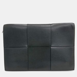 Bottega Veneta Green Leather Document Case, Clutches & Special Occasion Bags - Luxury Closet catalog