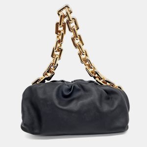 Bottega Veneta Black Leather Chain Shoulder Bag, Handbags - Luxury Closet catalog