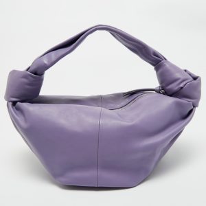Bottega Veneta Purple Leather Mini Double Knot Clutch Bag, Clutches & Special Occasion Bags - Luxury Closet catalog