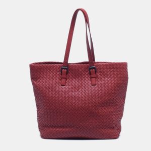 Bottega Veneta Red Intrecciato Leather Tote, Tote Handbags - Luxury Closet catalog