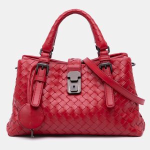 Bottega Veneta Red Mini Nappa Intrecciato Roma Satchel, Satchels - Luxury Closet catalog