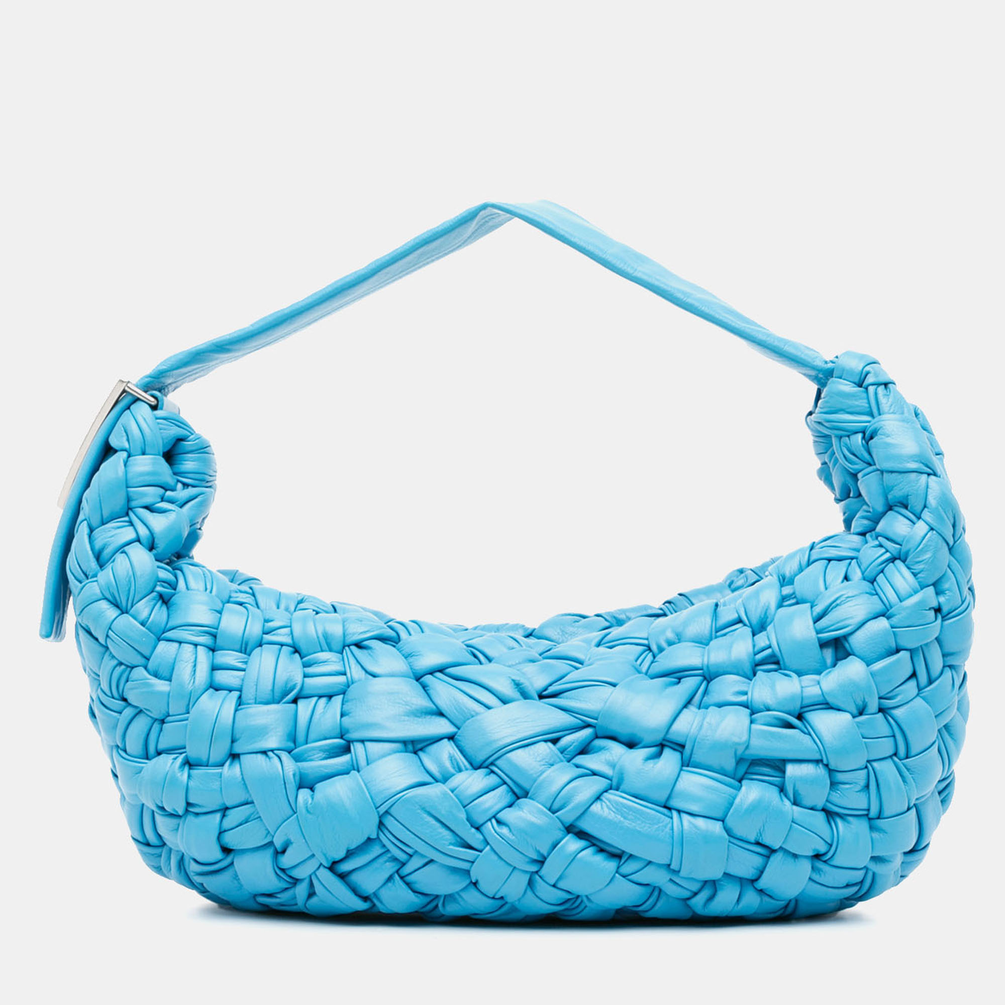 Bottega Veneta Blue Foulard Intrecciato Banana Bag, Shoulder Bags - Luxury Closet catalog
