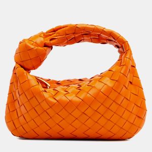 Bottega Veneta Orange Mini Nappa Intrecciato Jodie, Shoulder Bags - Luxury Closet catalog