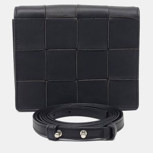 Bottega Veneta Black Leather Cassette Mini Crossbody Bag, Handbags - Luxury Closet catalog