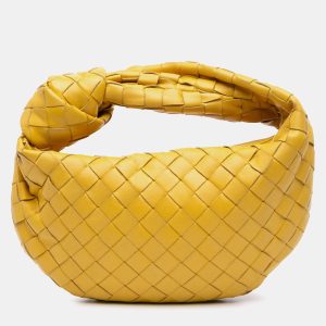 Bottega Veneta Yellow Mini Nappa Intrecciato Jodie, Shoulder Bags - Luxury Closet catalog