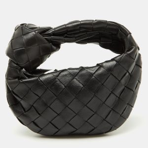 Bottega Veneta Black Intrecciato Leather Micro Candy Jodie Bag, Shoulder Bags - Luxury Closet catalog