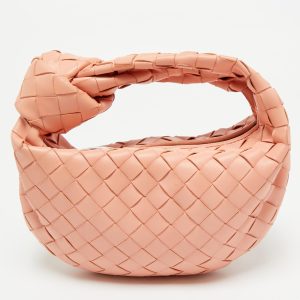 Bottega Veneta Peach Intrecciato Leather Mini Jodie Hobo, Shoulder Bags - Luxury Closet catalog