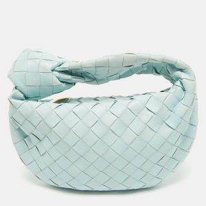 Bottega Veneta Light Blue Intrecciato Leather Mini Jodie Hobo, Shoulder Bags - Luxury Closet catalog