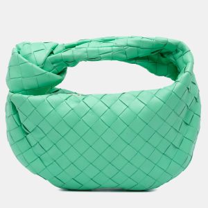 Bottega Veneta Green Mini Nappa Intrecciato Jodie, Shoulder Bags - Luxury Closet catalog