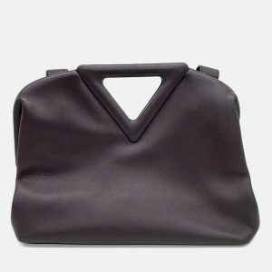 Bottega Veneta Brown Leather Point Bag, Satchels - Luxury Closet catalog