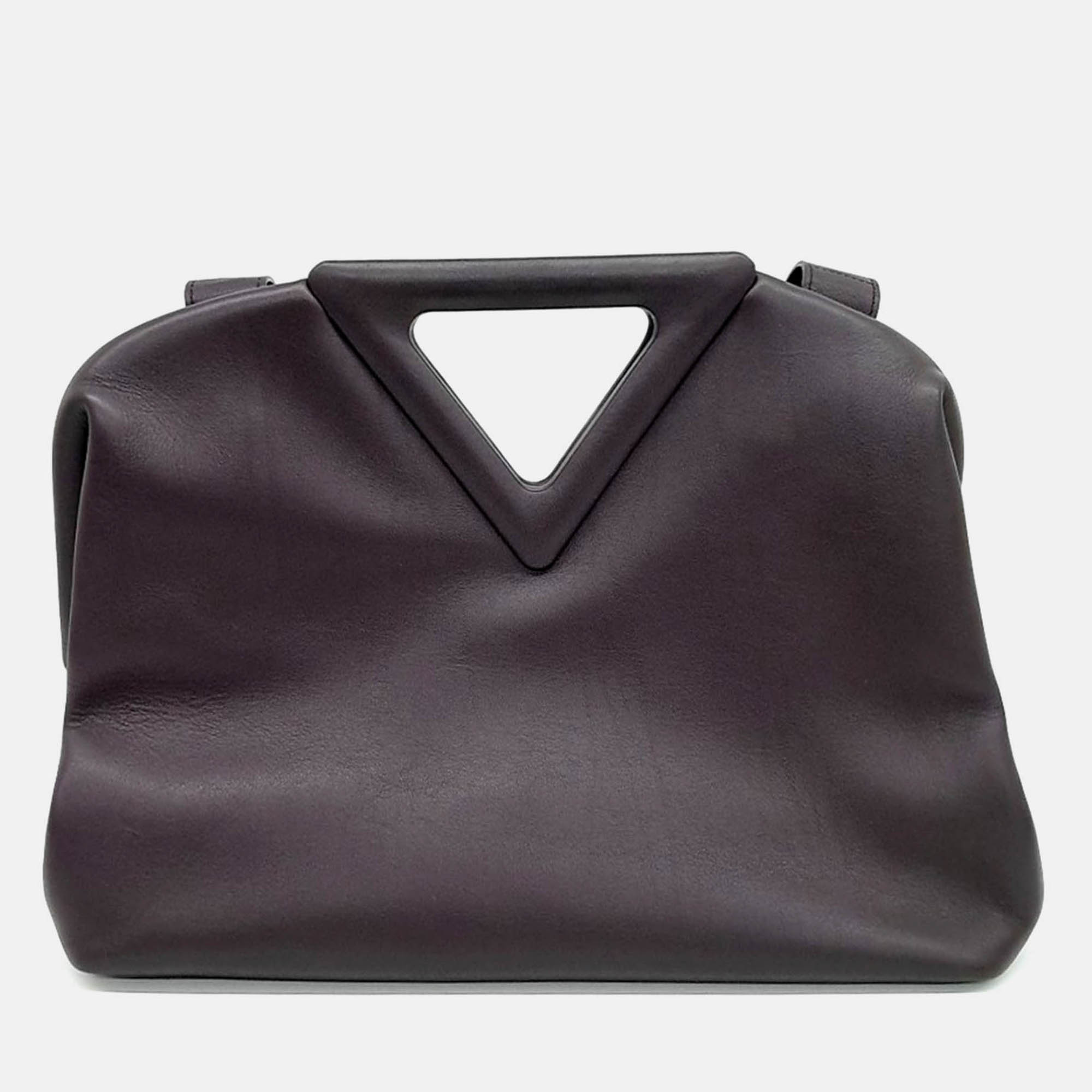 Bottega Veneta Brown Leather Point Bag, Satchels - Luxury Closet catalog